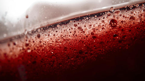 Sediment in wine