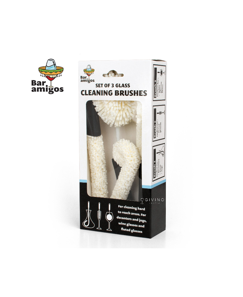 Bar Amigos Set of 3 Cleaning Brushes