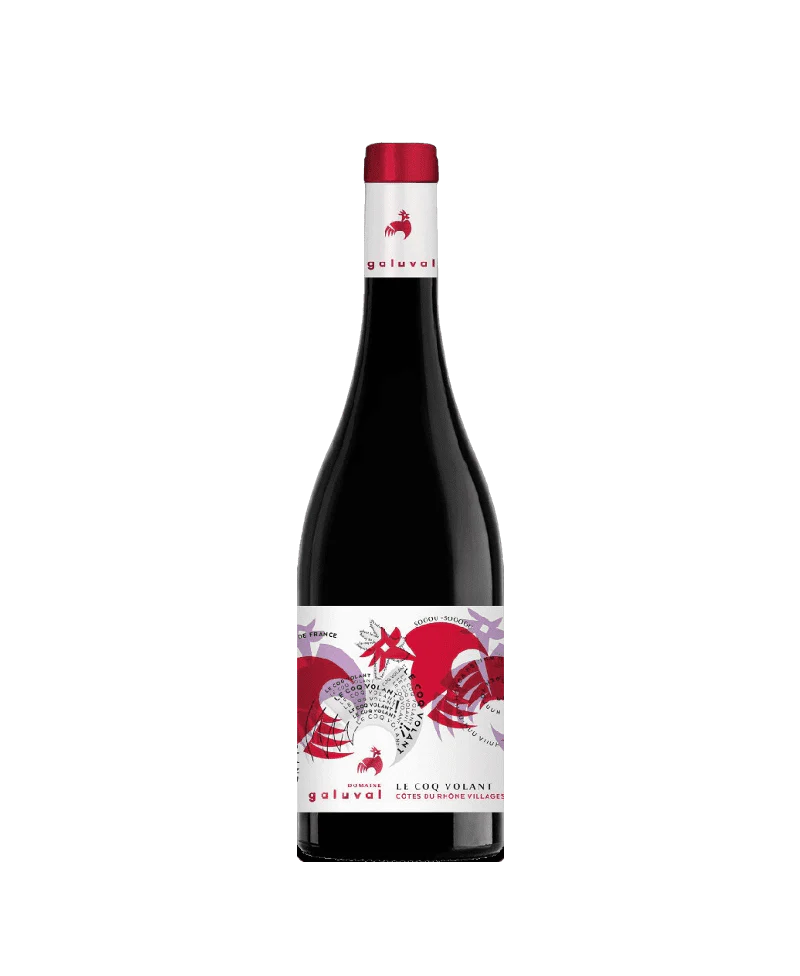 Domaine Galuval Le Coq Volant Rouge 2022 Wine, Red Wine