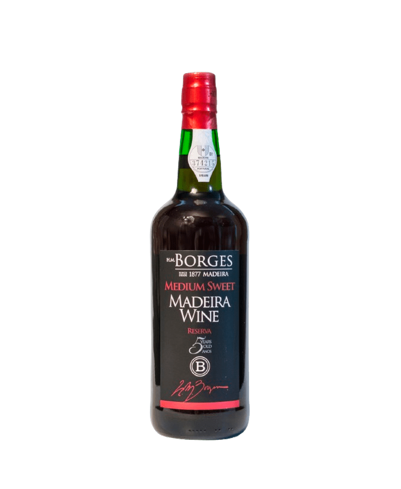 H. M. Borges Madeira Reserve 5 Years Old Medium Sweet N.V. Wine, Madeiran