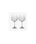 Mirage Crystal Gin Glasses With Optic Effect - Set Of 2 Gifts