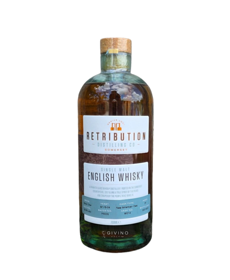Retribution Distilling Co Single Malt English Whisky PR005